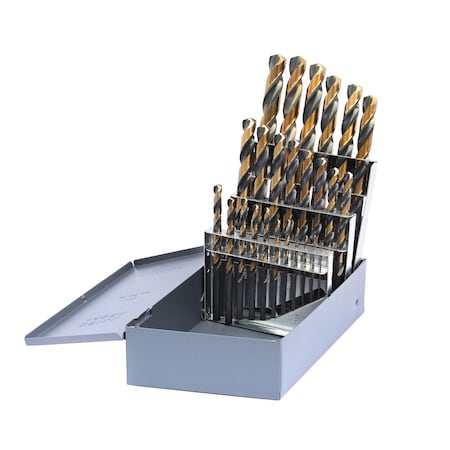 Drillco 25PC METRIC SET 1mm-13mm BY .5mm 800A25